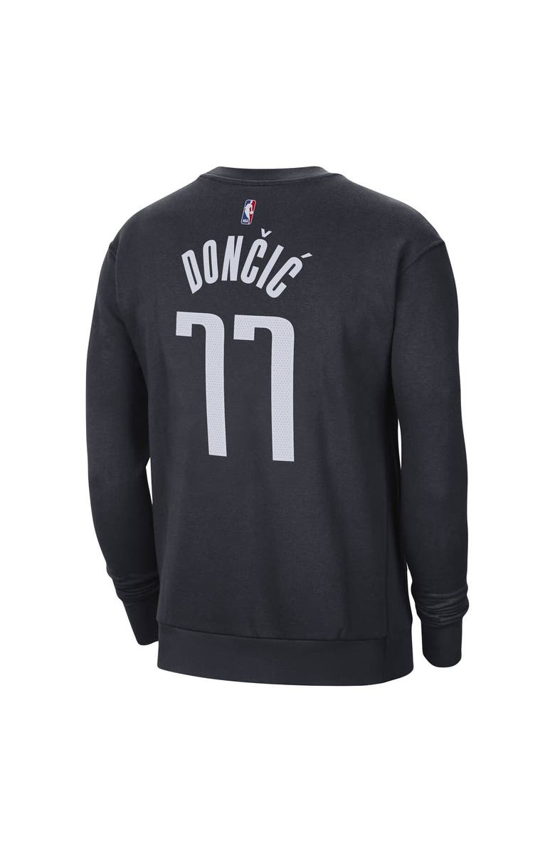 Jordan Brand Men's Jordan Brand Luka Dončić Navy Dallas Mavericks Statement Name & Number Pullover Sweatshirt, Alternate, color,