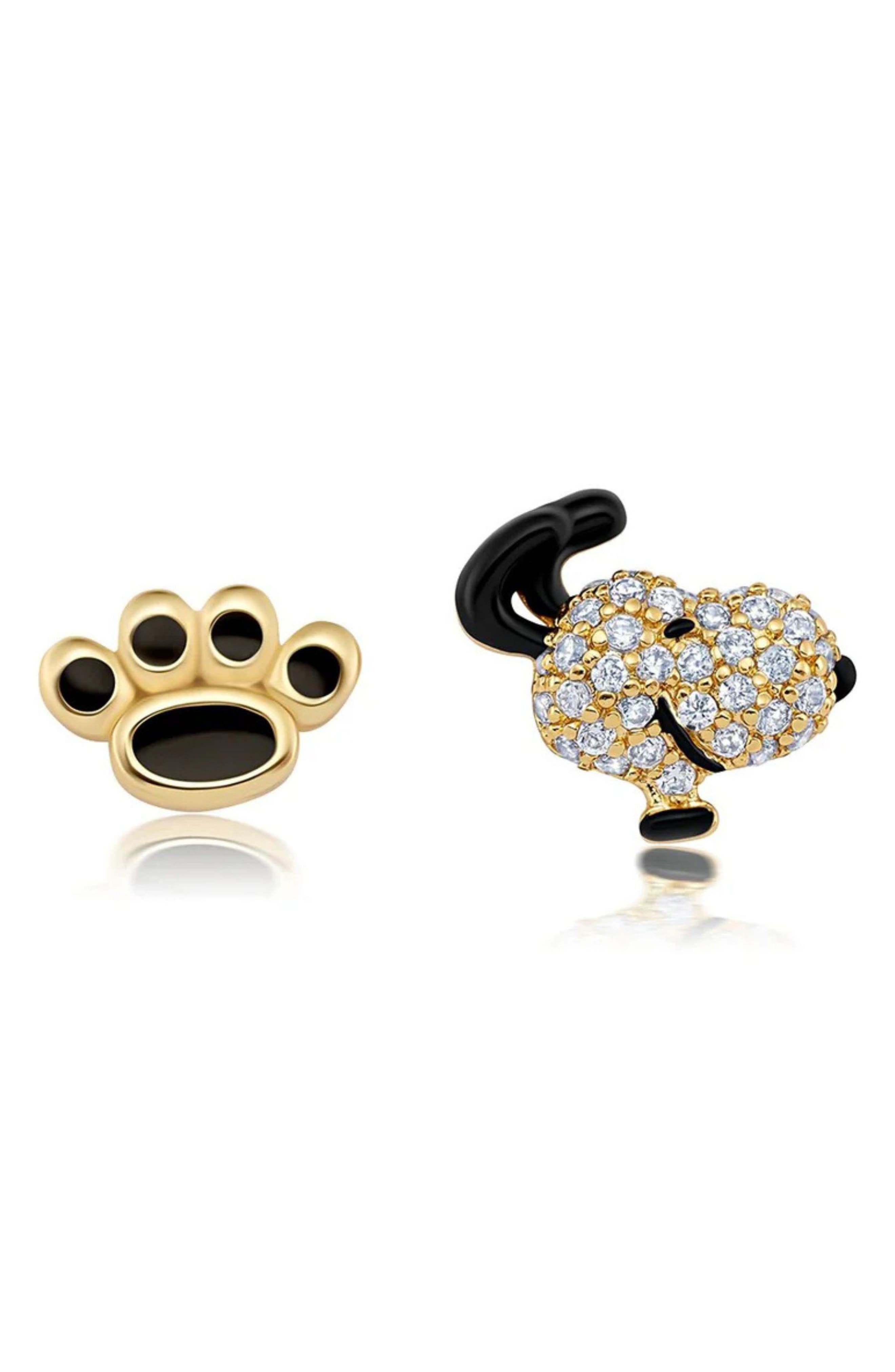 selected 18KT YELLOW GOLD / CLEAR STONE