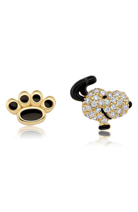 x Peanuts® Snoopy Paw Mismatched Stud Earrings