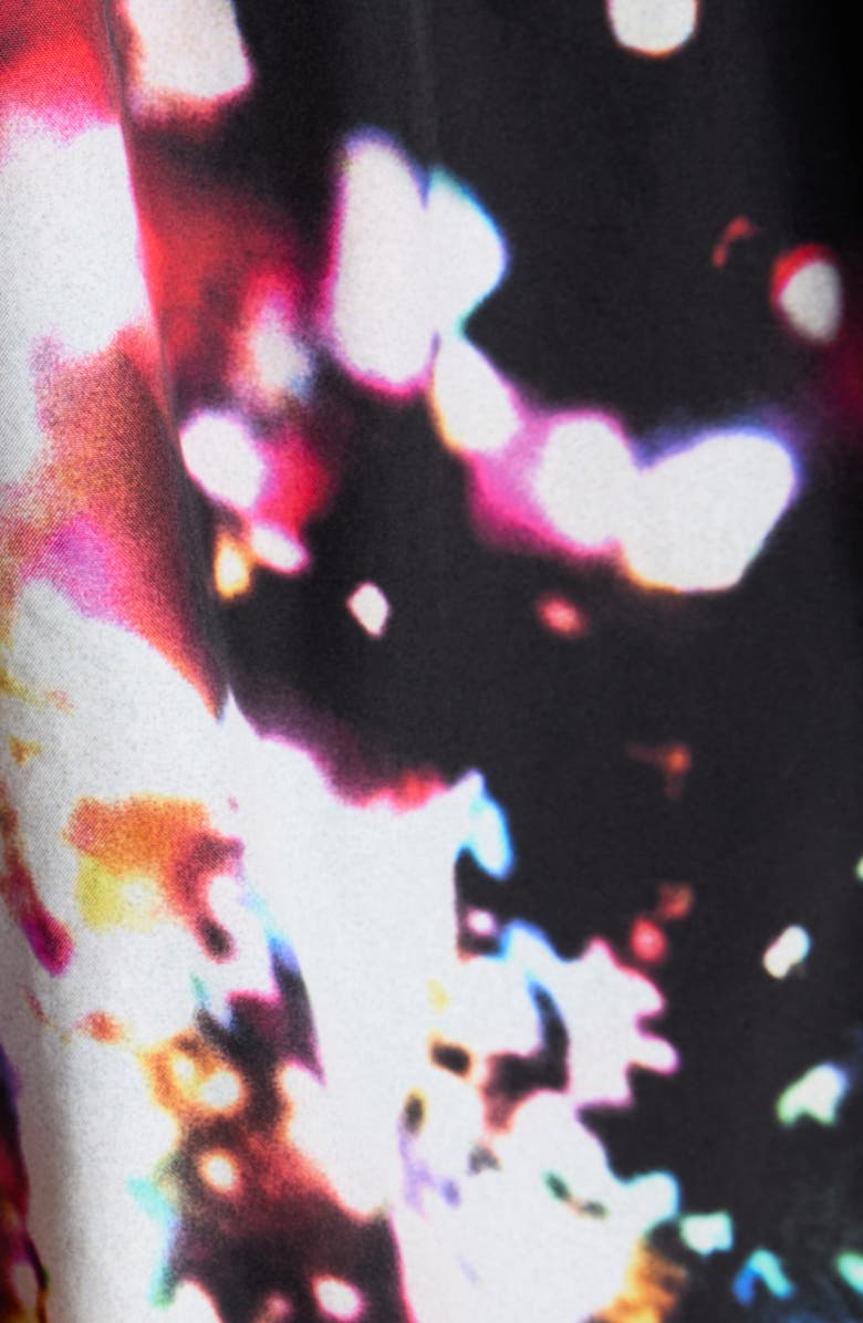 McQueen Confetti Print Swim Trunks, Alternate, color, Black/ Multicolour