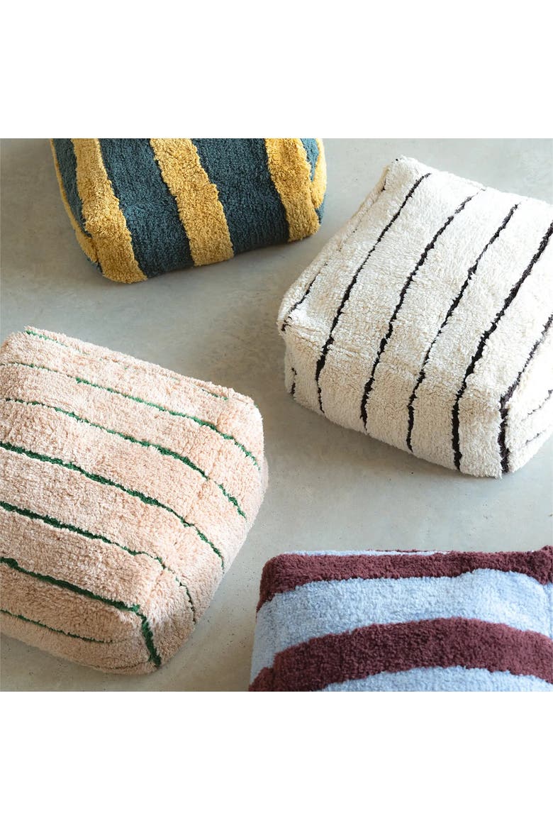 Pouf Lines, Alternate, color, Natural, Brown