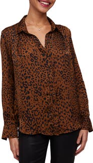 Bella Dahl Animal Print Button-Up Shirt