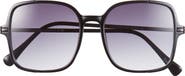 Vince Camuto 124mm Gradient Oversize Square Sunglasses