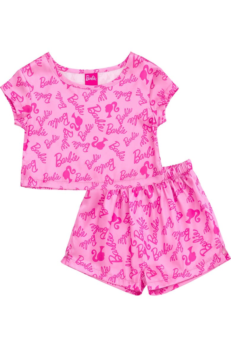 2-Piece Pajama Shorts Set, Main, color, Light Pink Print