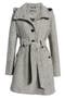 Belted Hooded A-Line Coat