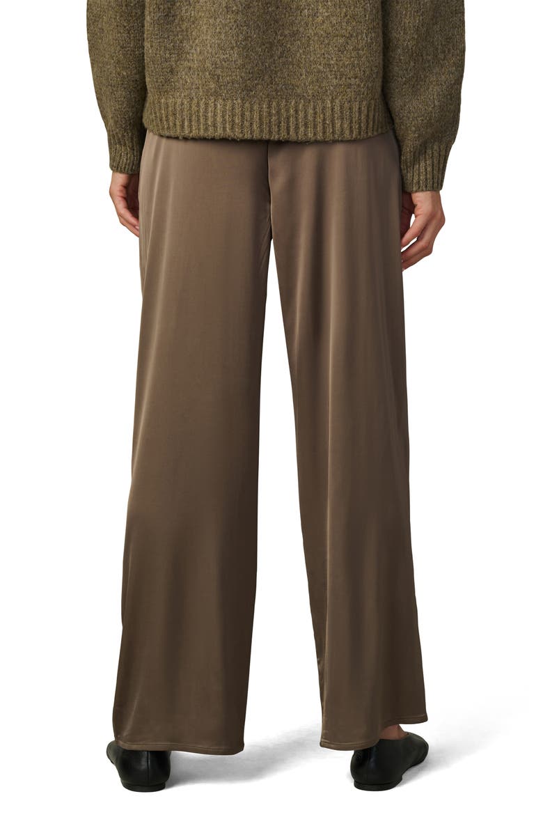 Joe's Jeans The Mina Satin Drawstring Wide Leg Pants, Alternate, color, Portobello