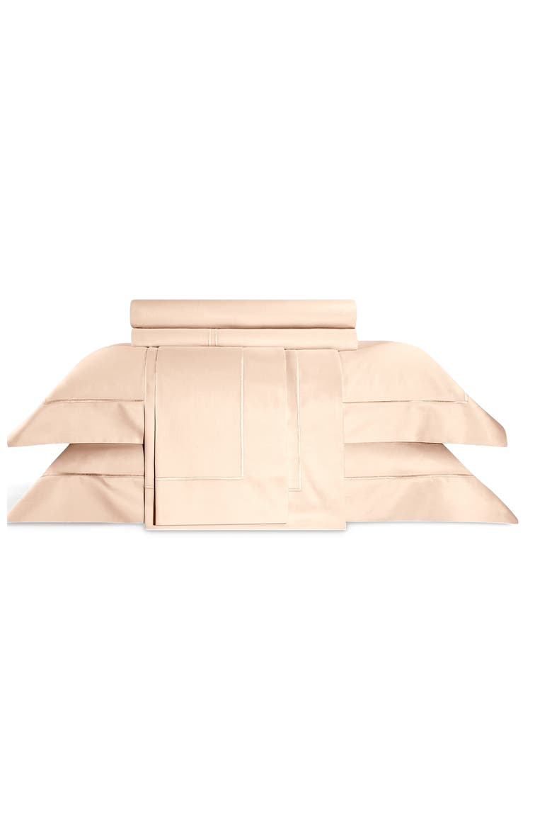 Rhapsody Fitted Sheet, Alternate, color, Ecru