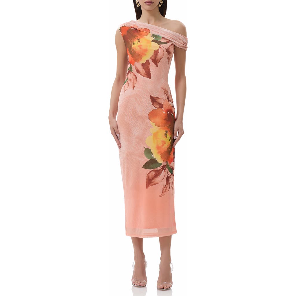 AFRM AFRM HOLDEN ONE-SHOULDER STRETCH MESH DRESS