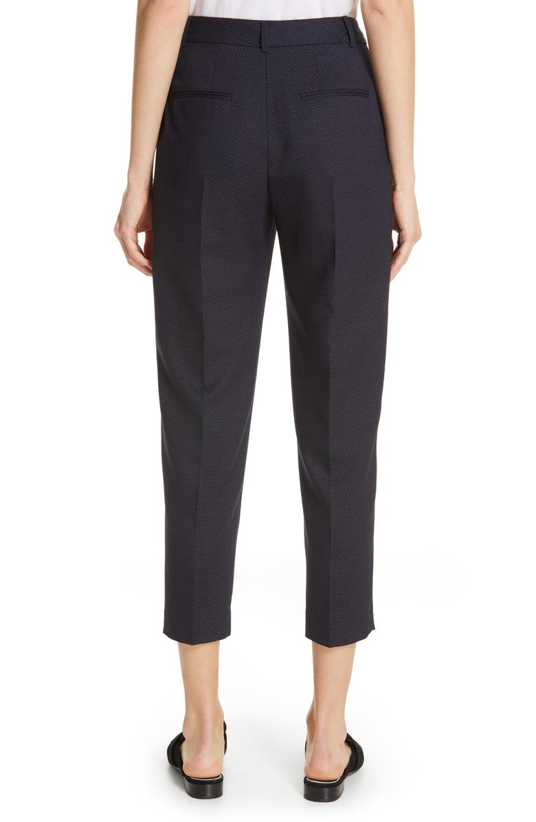 Club Monaco Borrem Dot Ankle Pants, Alternate, color, Navy/ White