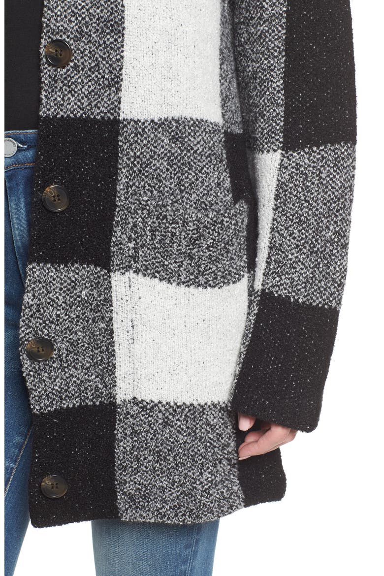 Buffalo Check Cardigan, Alternate, color, STORYTIME