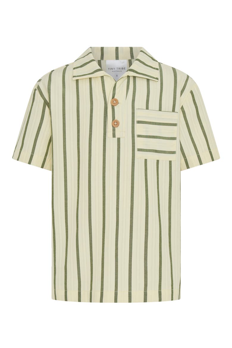 Kids' Stripe Polo, Main, color, CREAM