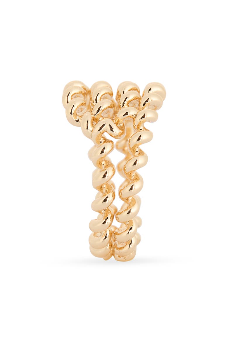 Spiral Coil Ring, Alternate, color, GOLD