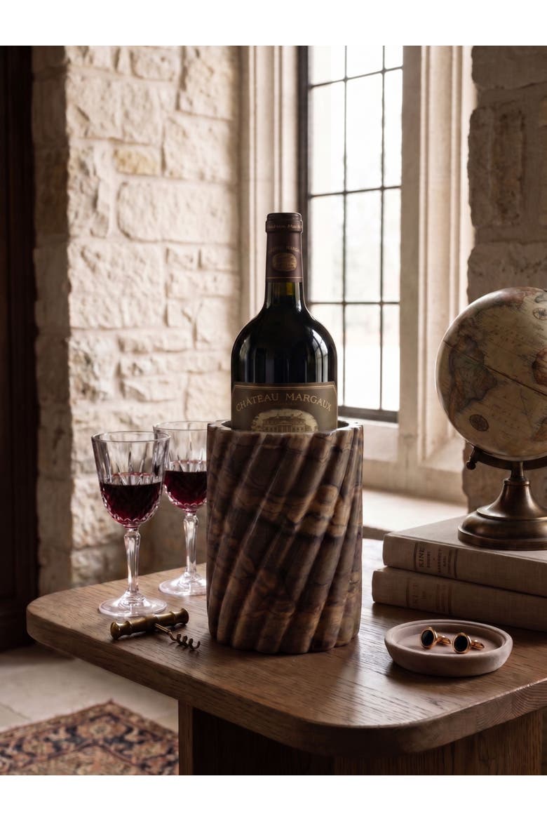 Taraz Wine Cooler, Alternate, color, Brown