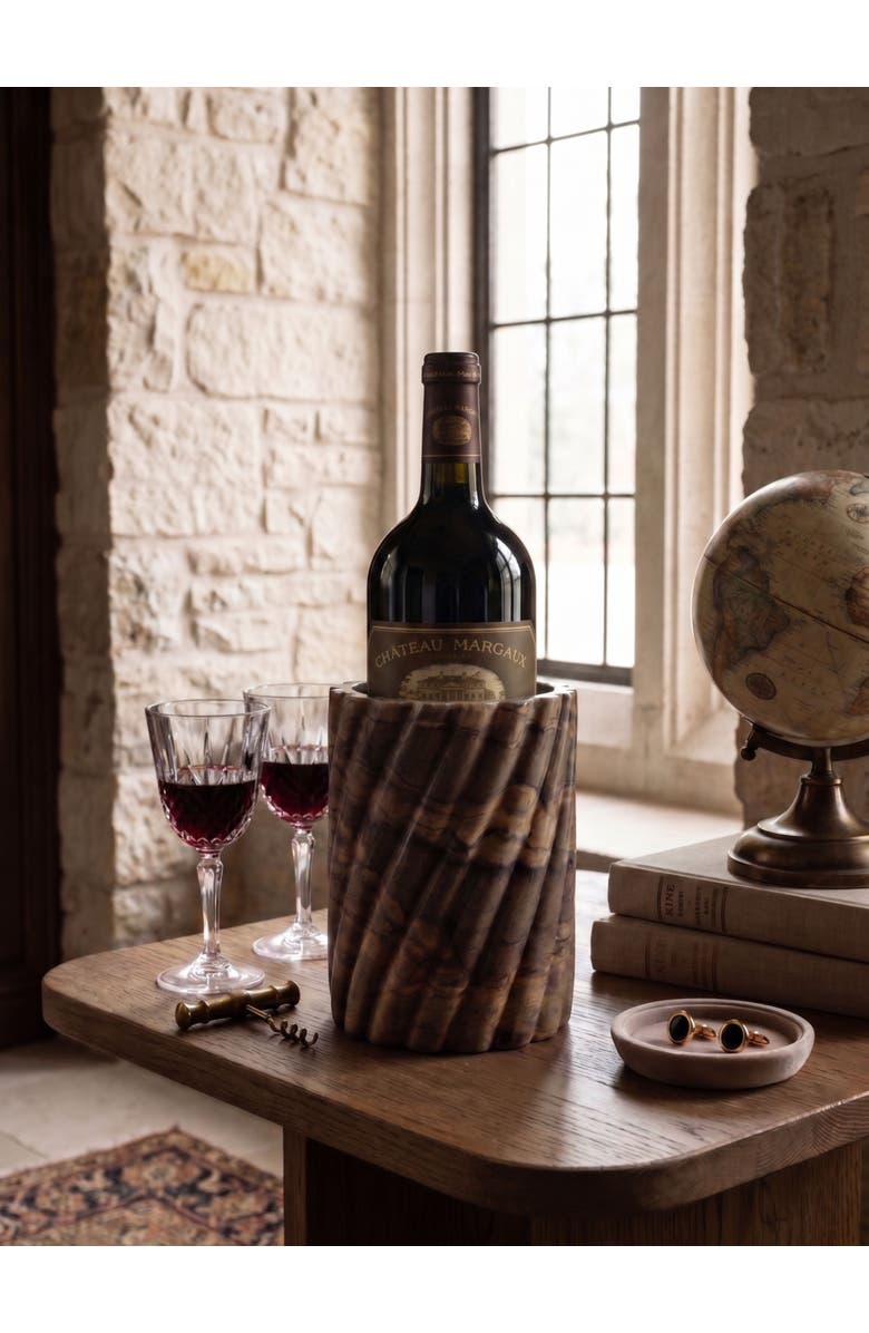 GAURI KOHLI Taraz Wine Cooler, Alternate, color, Brown