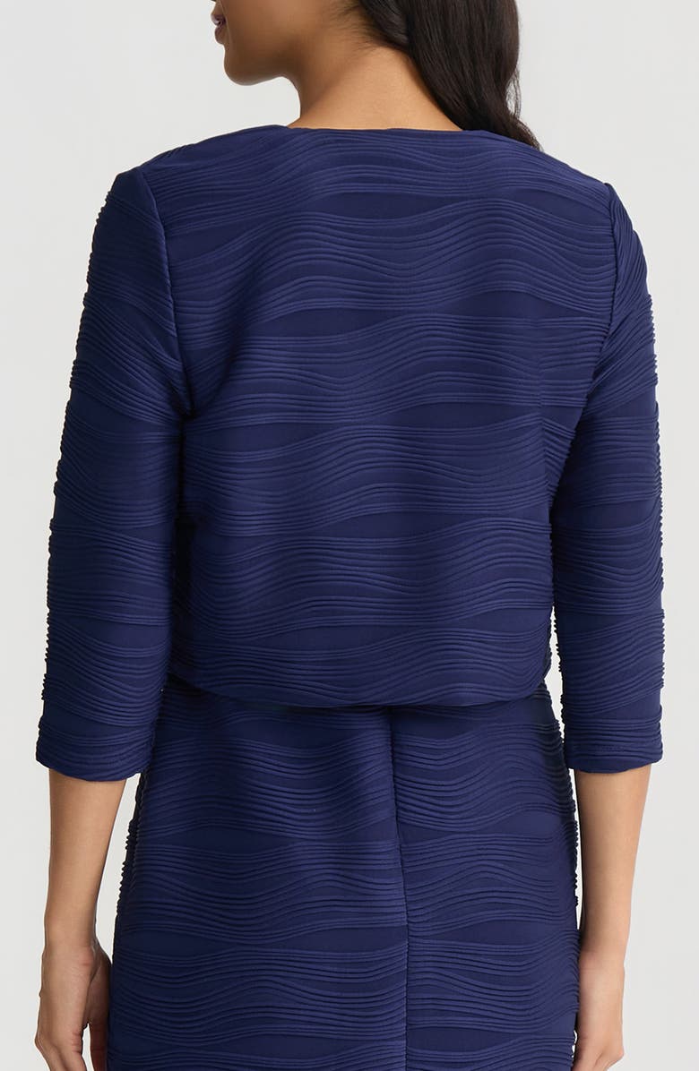 KASPER Knit Shrug, Alternate, color, Kasper Navy