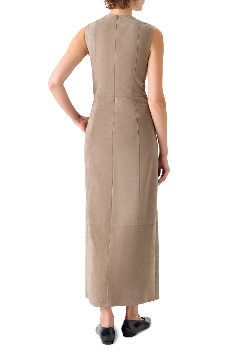 Suede Column Dress, Alternate, color, TAUPE