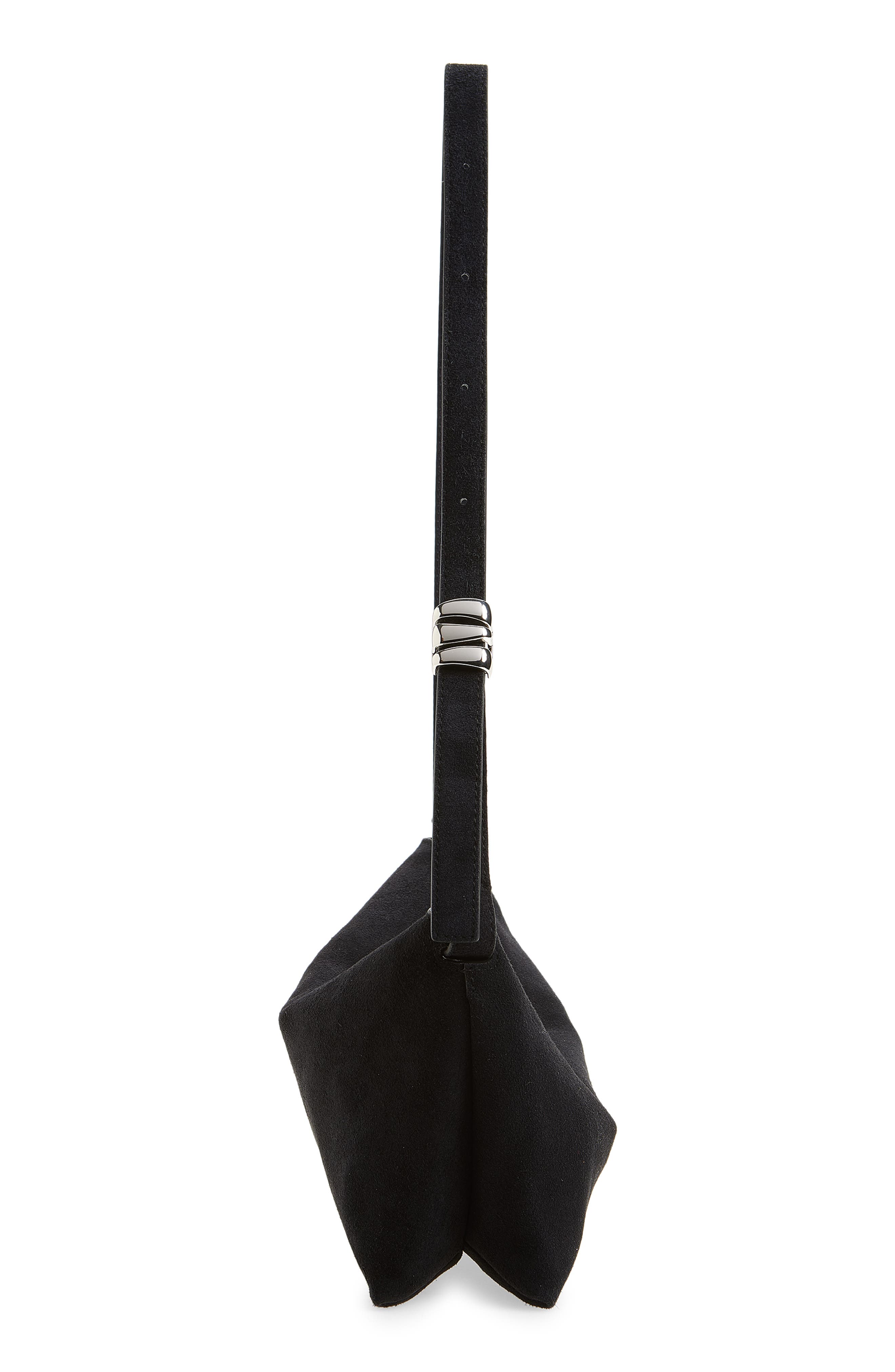 Madewell The Date Night Suede Shoulder Bag, Alternate, color, Juniper Berry