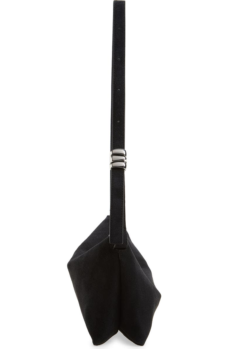 Madewell The Date Night Suede Shoulder Bag, Alternate, color, Juniper Berry