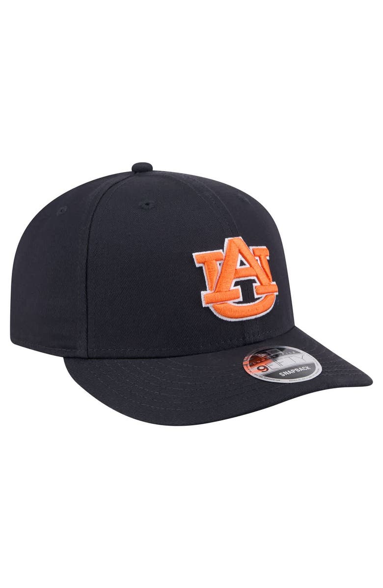 New Era Men's New Era Navy Auburn Tigers Low Profile 9FIFTY Snapback Hat, Alternate, color, Navy