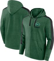 FANATICS Men's Fanatics  Heather Green New York Jets Gains Full-Zip Hoodie