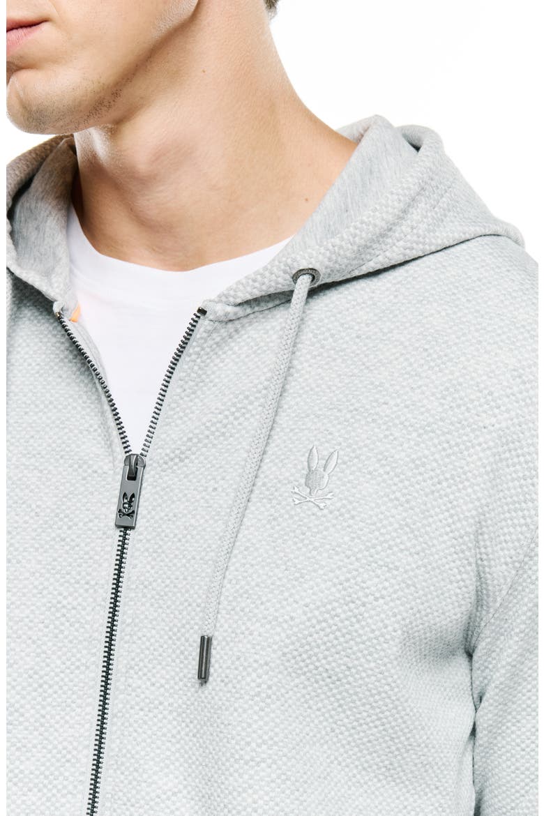 Marc Textured Full Zip Hoodie, Alternate, color, HEATHER ST