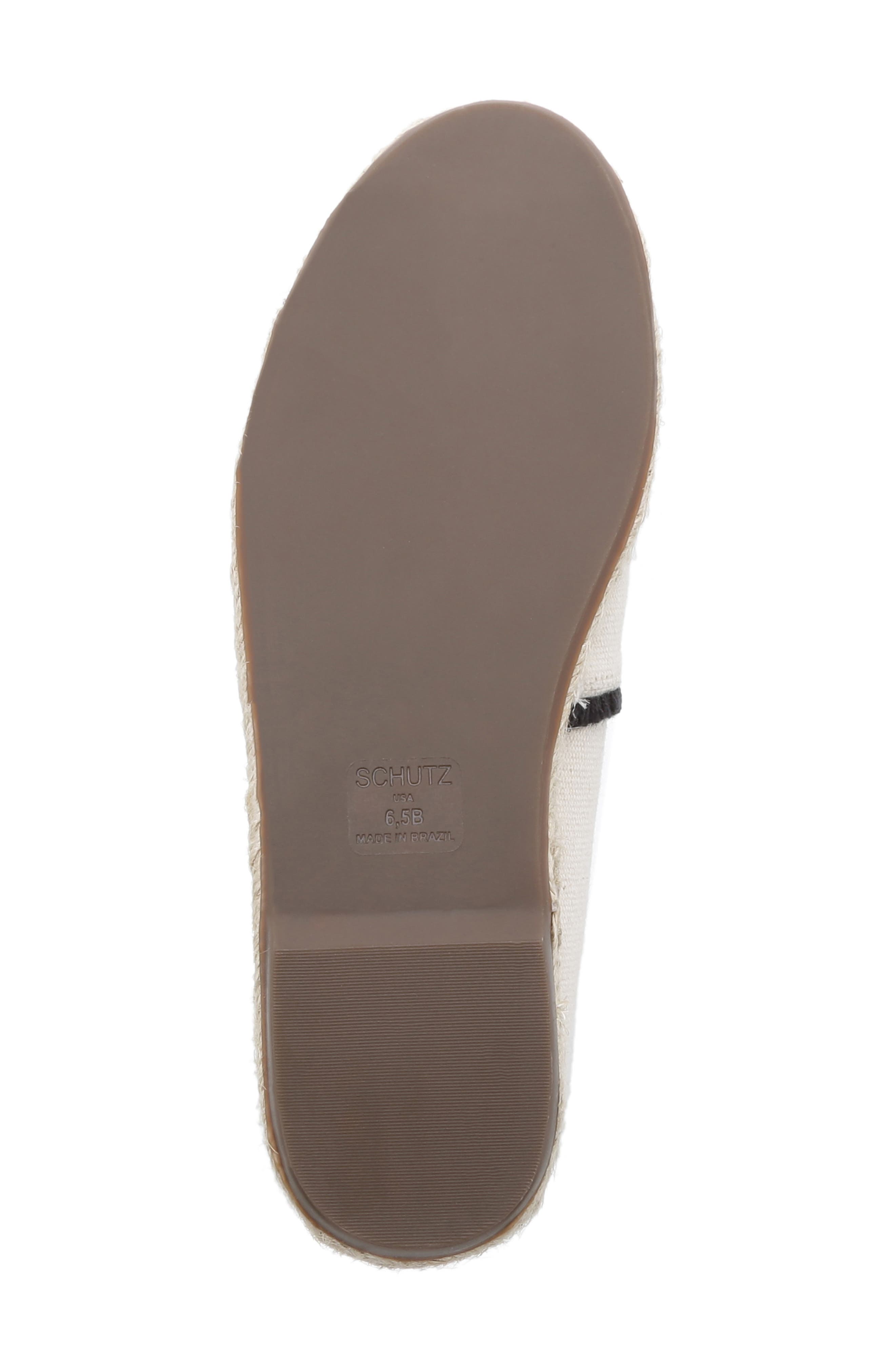 Ohanna Espadrille Flat, Alternate, color, BLACK/ NATURAL CANVAS
