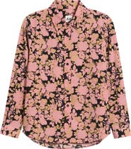 AK ANNE KLEIN Print Utility Shirt