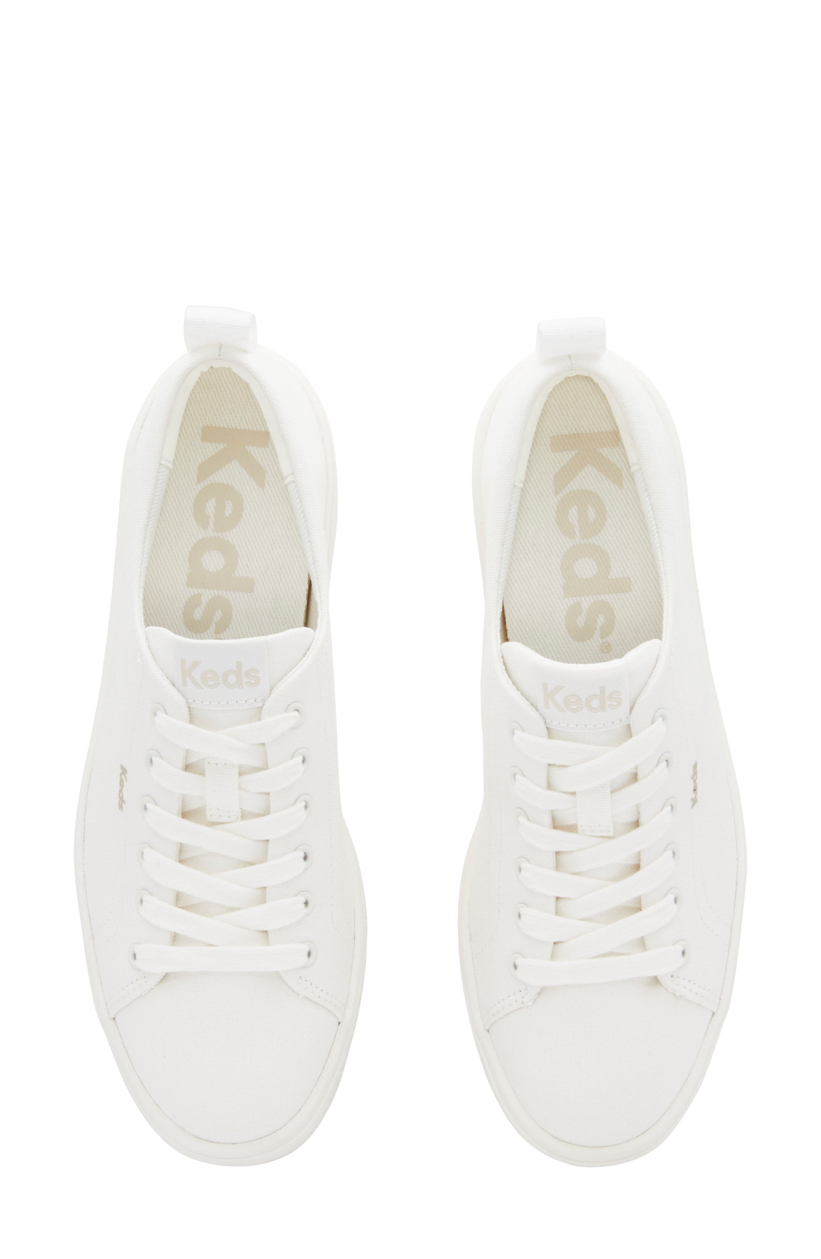Keds<sup>®</sup> Sklyer Platform Sneaker, Alternate, color, White Canvas