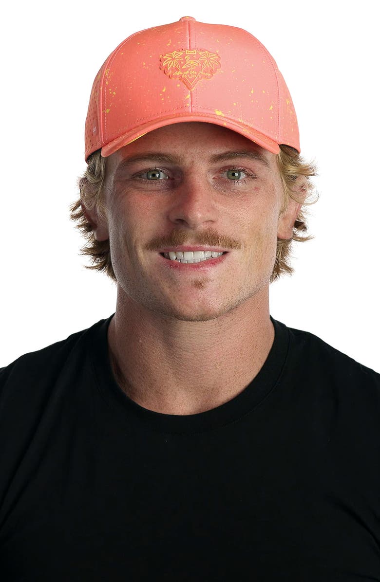 Melin A-Game Neon Drip Hydro Performance Snapback Hat, Alternate, color, Infrared