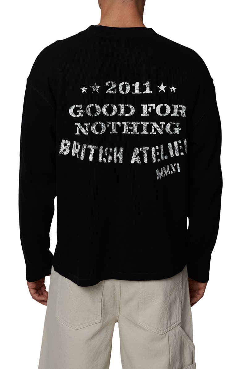 Good For Nothing Long Sleeve Icarus T-Shirt, Alternate, color, Black