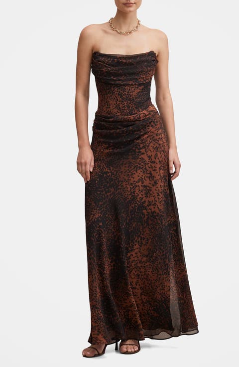 Gwynne Drape Sleeveless Gown