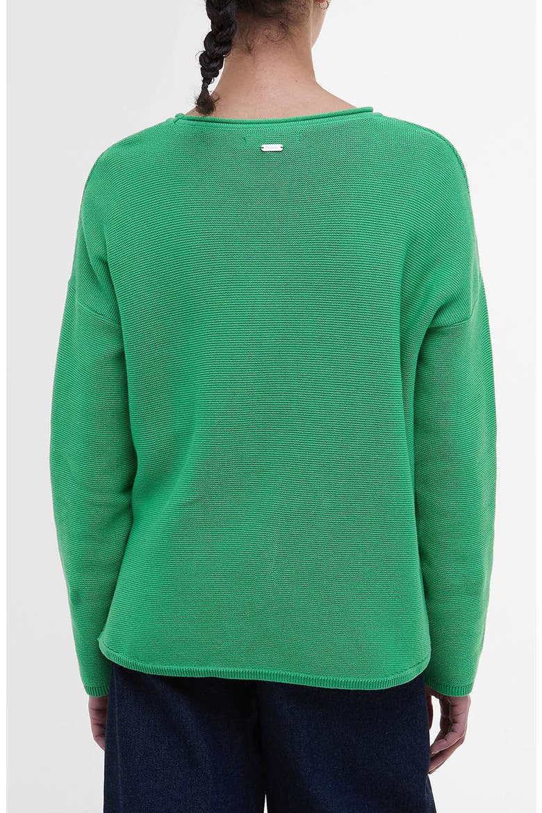 Marine Relaxed Fit Cotton Sweater, Alternate, color, KELLY GREEN
