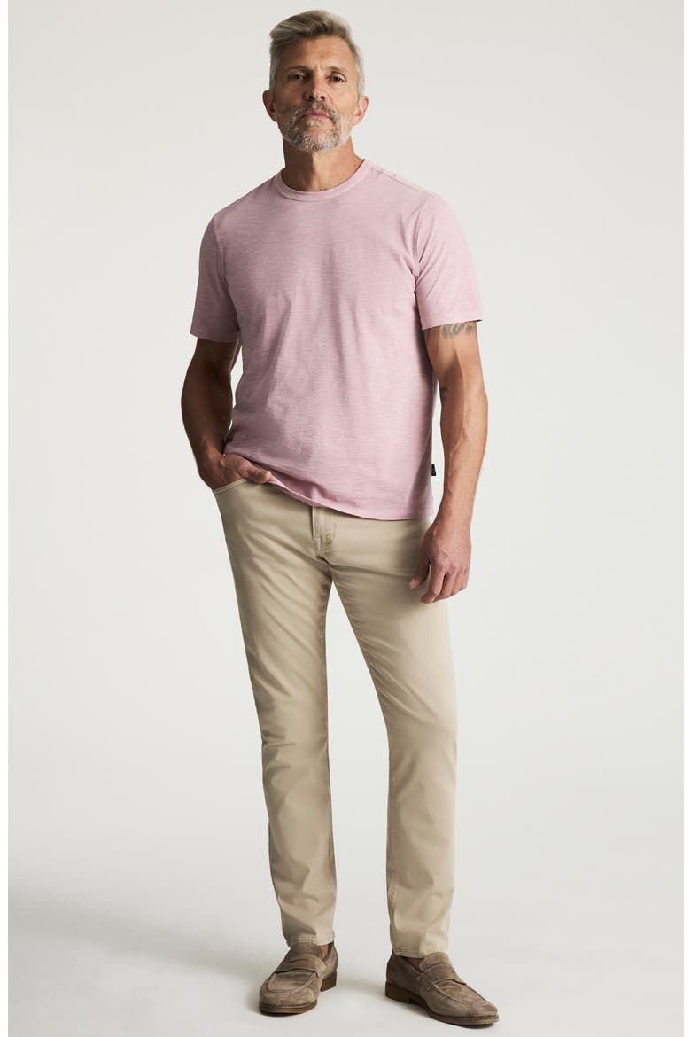 Slub Cotton Crewneck T-Shirt, Alternate, color, WOODROSE