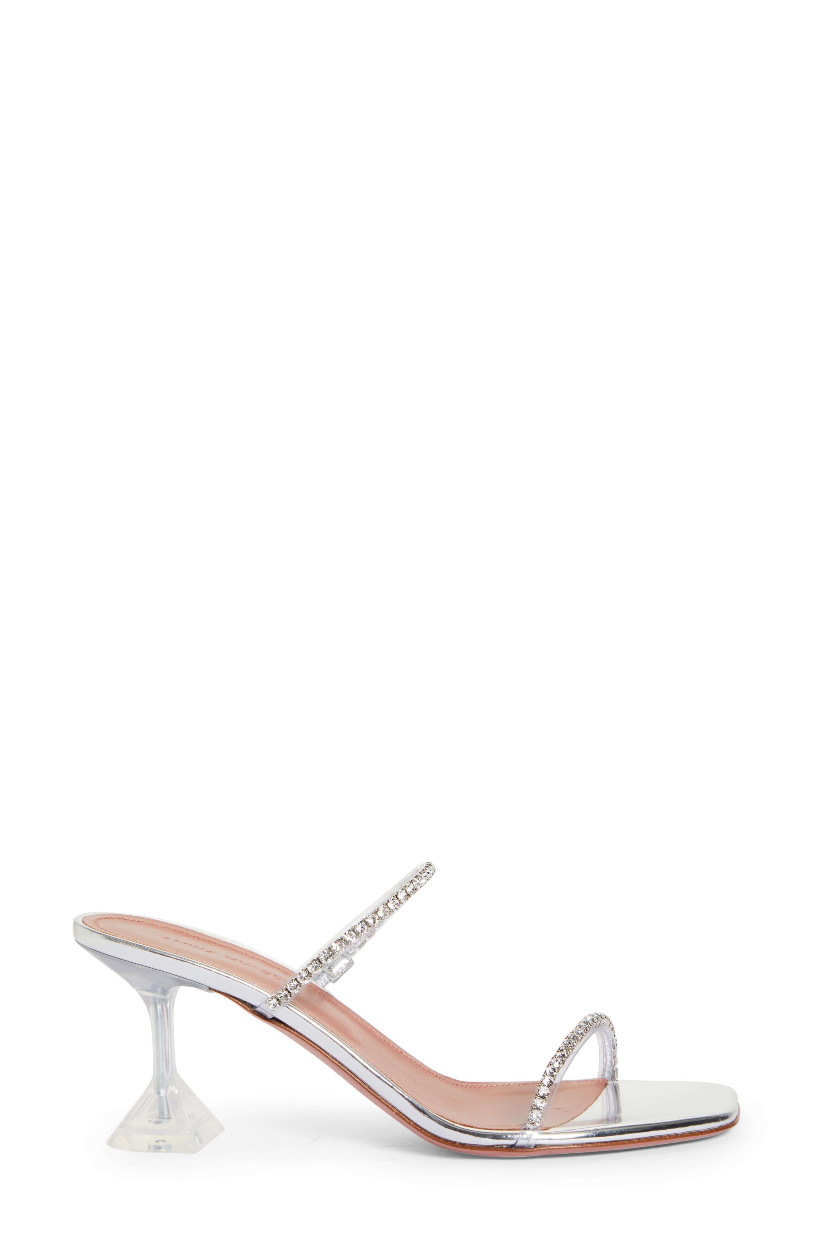 Gilda Crystal Glass Sandal, Alternate, color, PVC TRANSPARENT