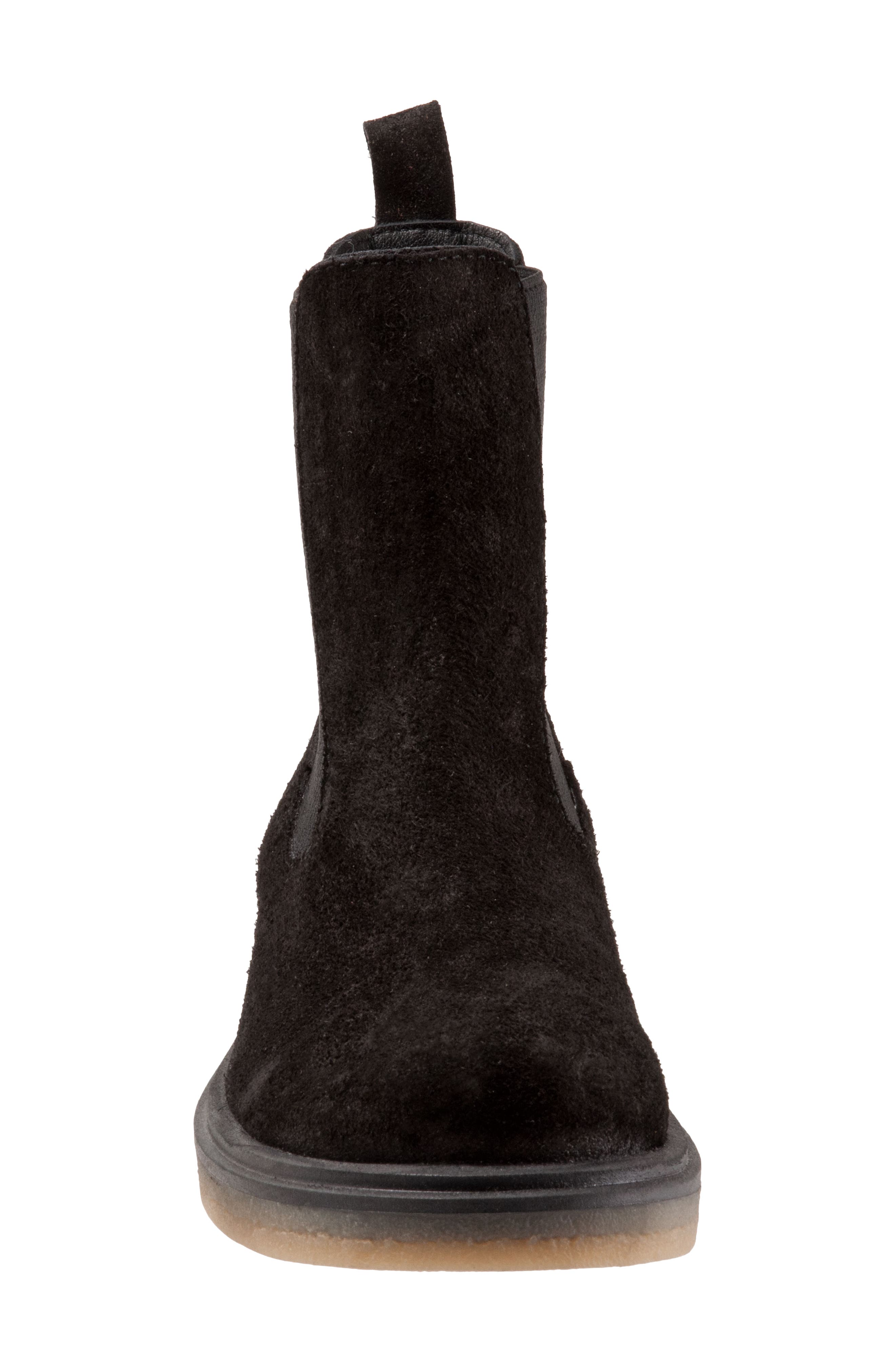 Bueno Wanda Chelsea Boot, Alternate, color, Black Suede