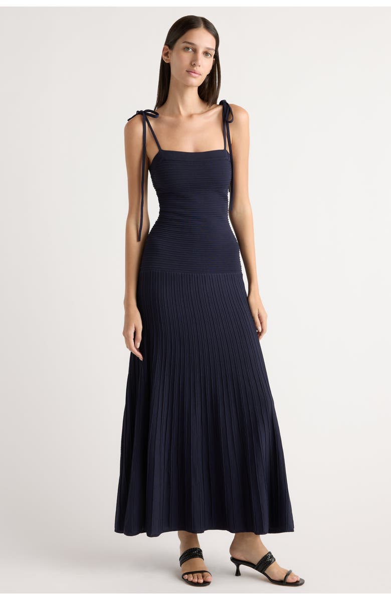 Modern Citizen Chan Ottoman-Knit Dress, Main, color, Navy