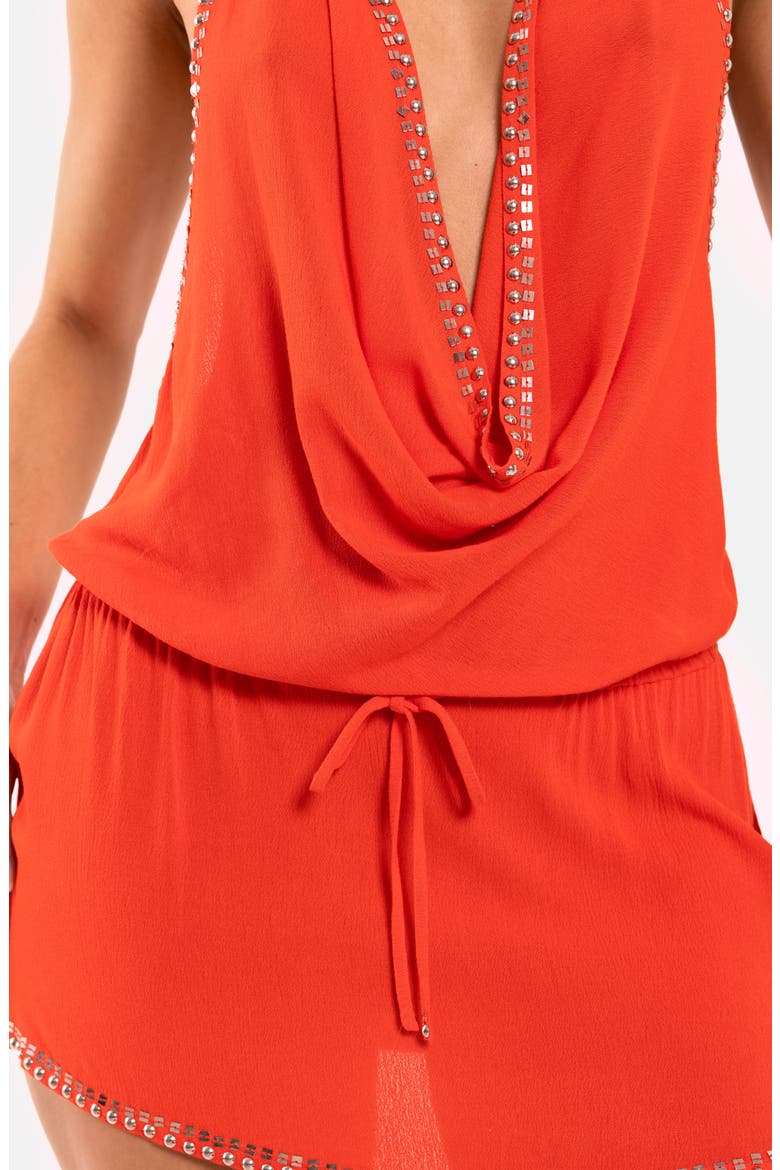 Tatiana Mini Dress, Alternate, color, RED