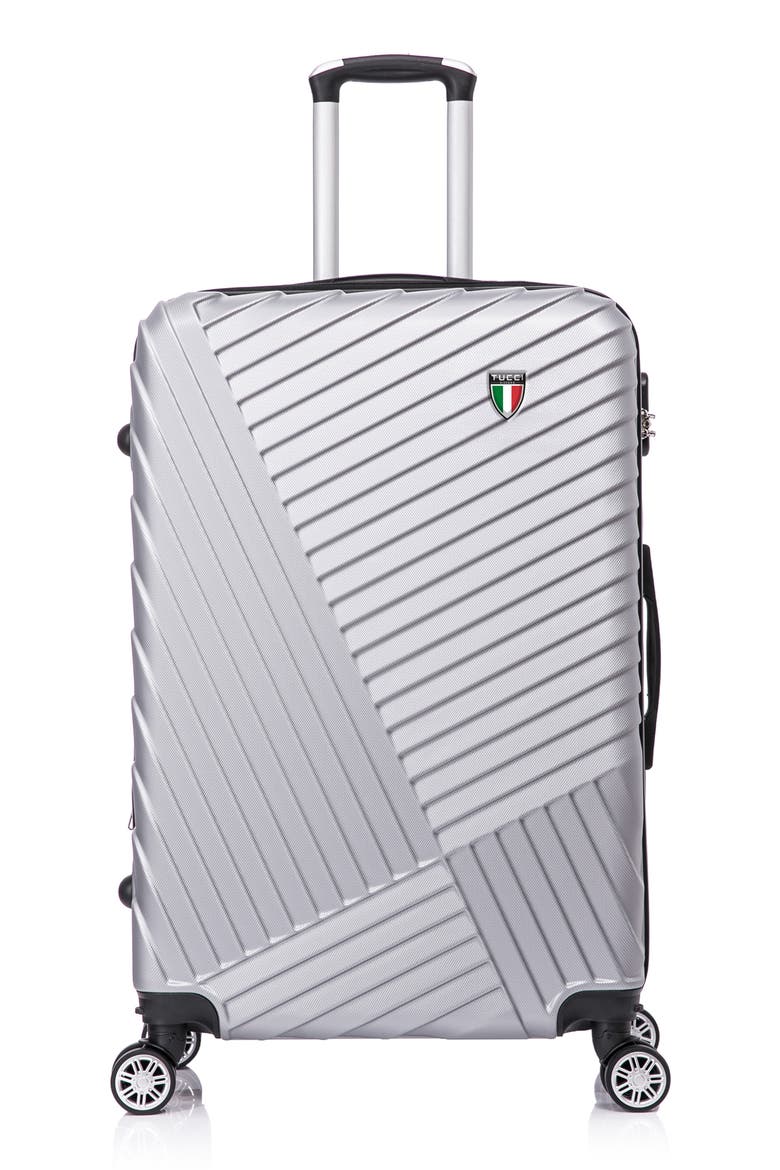 Volaro Hardshell 3-Piece Spinner Luggage Set, Alternate, color, SILVER