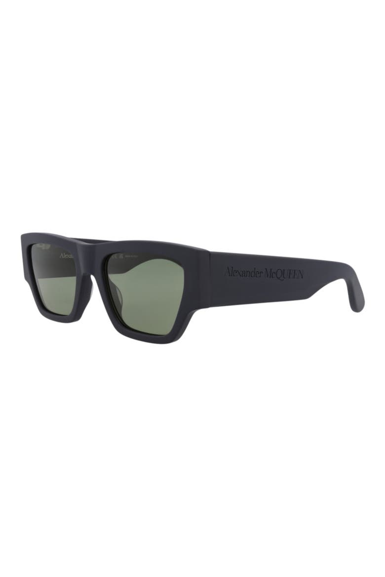 55mm Square Sunglasses, Alternate, color, BLUE BLUE GREEN