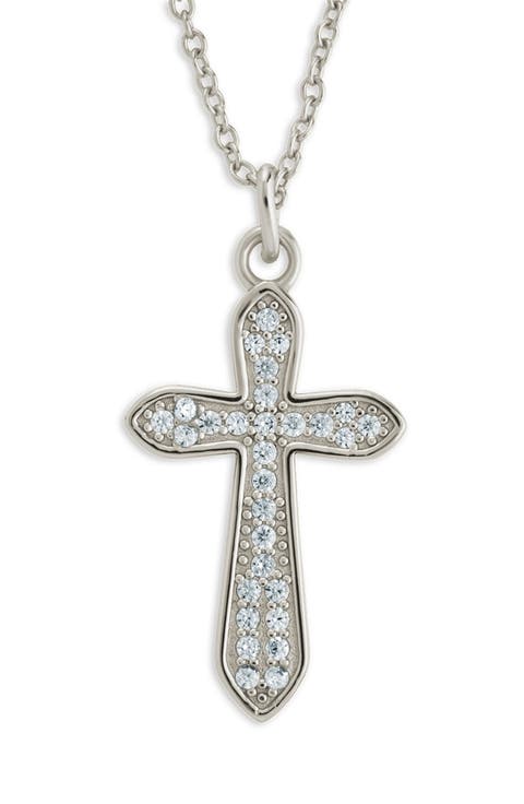 Pavé Cross Pendant Necklace