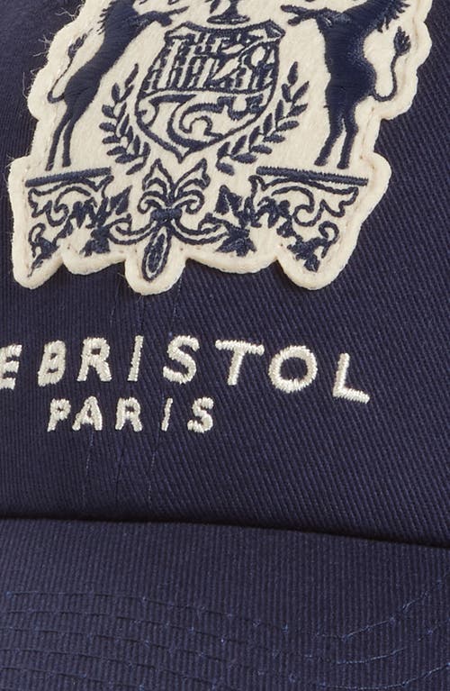 Sporty And Rich Sporty & Rich Bristol Crest Baseball Cap In Navy
