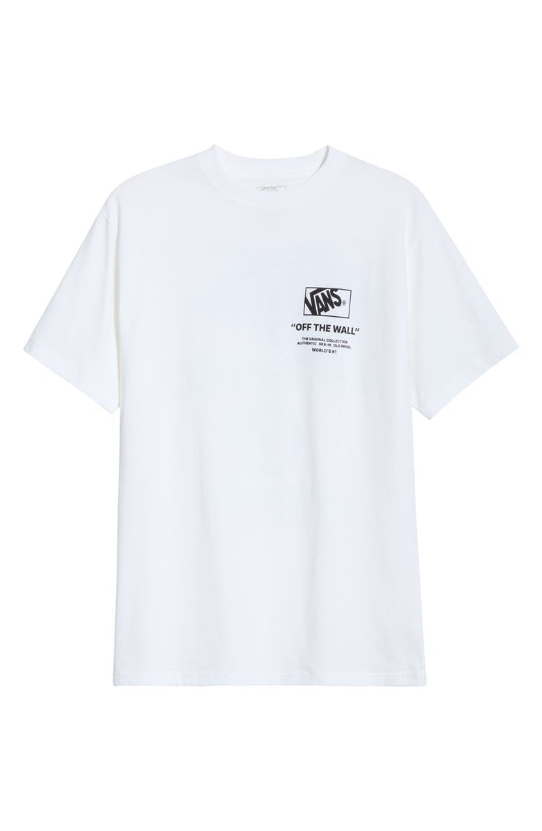 Vans Stacked Hi Logo Cotton Graphic T-Shirt, Alternate, color, White
