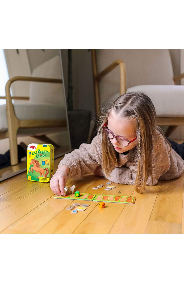 HABA Clippety-clop! Mini Travel Game for Horse Lovers Ages 3+, Alternate, color, 