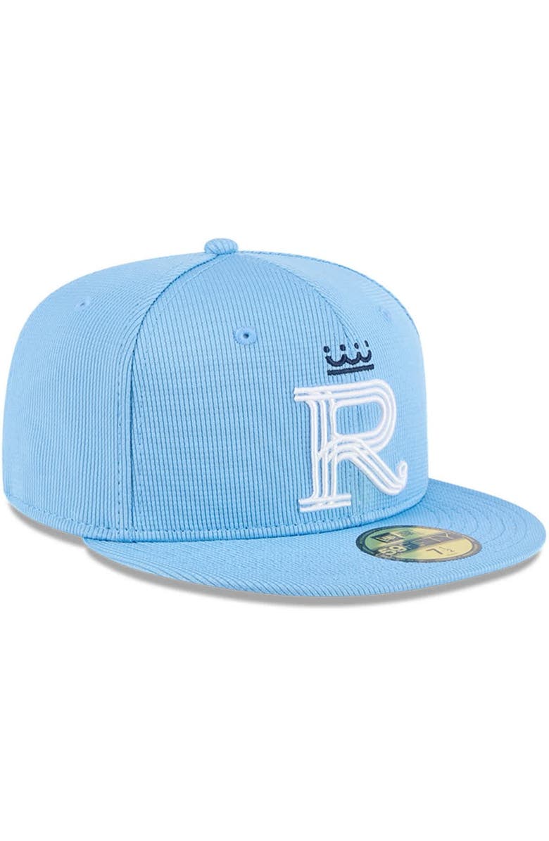 New Era Men's New Era Light Blue Kansas City Royals City Connect Batting Practice 59FIFTY Fitted Hat, Alternate, color, 