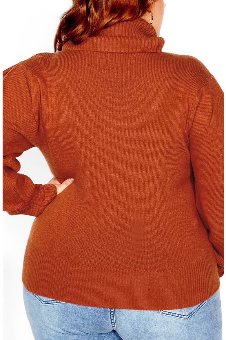 Softly Sweet Turtleneck Sweater, Alternate, color, TOFFEE