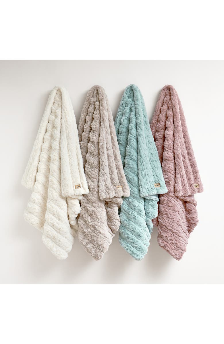 UGG<sup>®</sup> Ismay Faux Fur Throw Blanket, Alternate, color, 