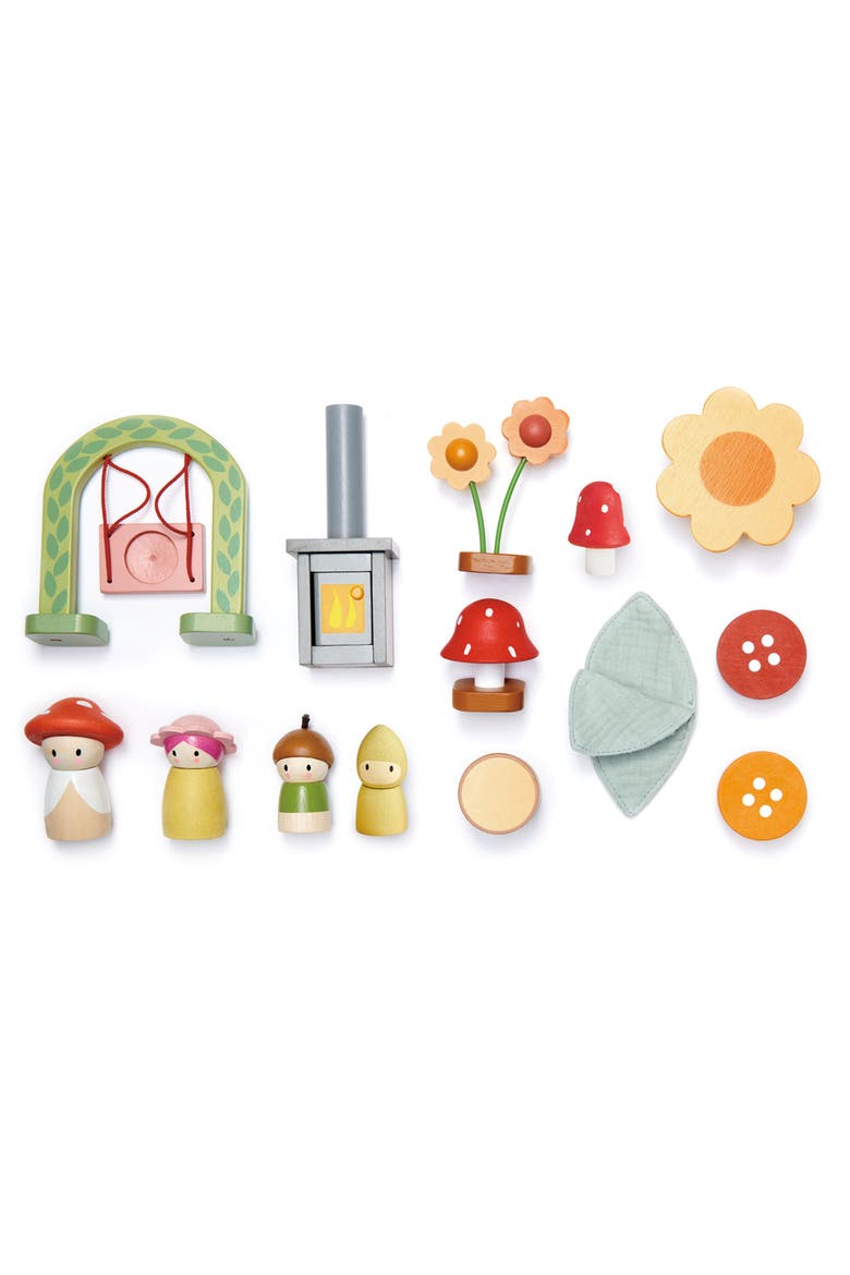 Rosewood Cottage Wooden Dollhouse Set, Alternate, color, MULTI