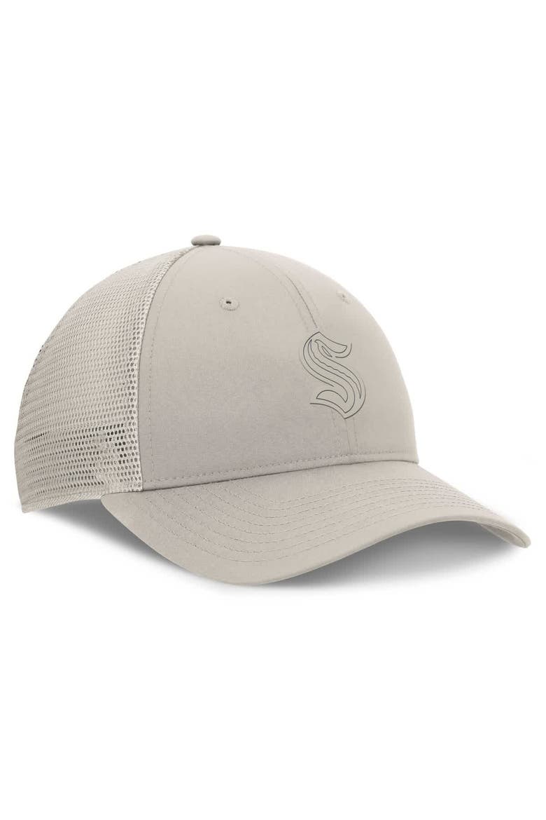 Women's Fanatics Tan Seattle Kraken Authentic Pro Road Trucker Adjustable Hat, Alternate, color, Tan