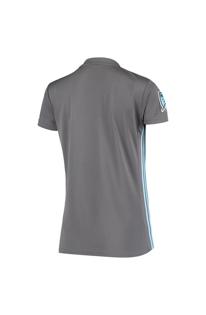 adidas Women's adidas Gray Minnesota United FC 2018/19 Replica Primary Jersey, Alternate, color,
