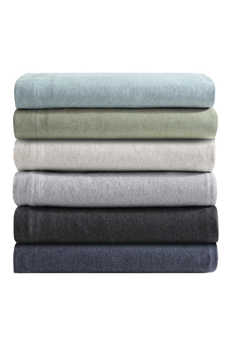 Modern Mélange Cotton Blend Sheet Set, Alternate, color, PASTEL BLUE